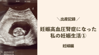 妊娠高血圧腎症になった私の妊娠生活①